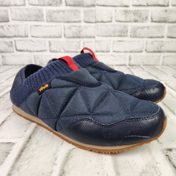 Teva ReEmber Men's Size 9 Blue Moc Shadow Quilted Slip On Slippers 1125472 - Picture 1 of 10